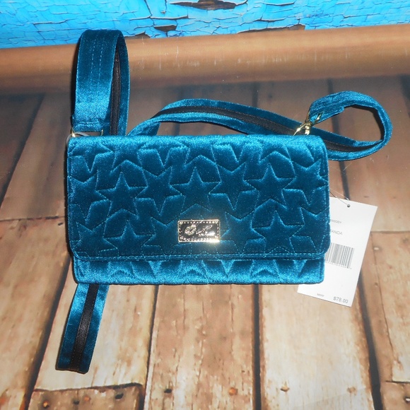 Betsey Johnson Handbags - Betsey Johnson Amanda Teal Quilted Crossbody NWT